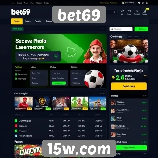 analisando a interface do site bet69