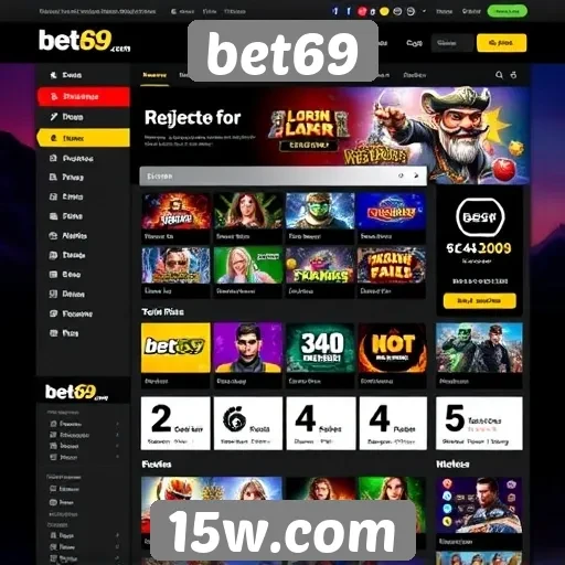 Análise da interface do site bet69