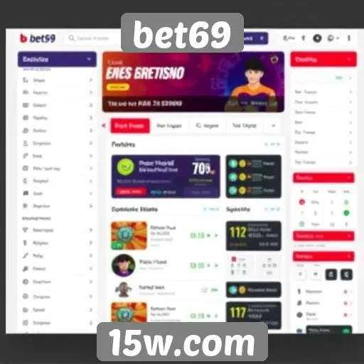 Análise da interface do usuário no site bet69