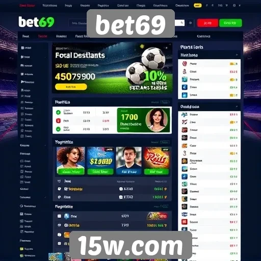 Análise da interface do usuário do site bet69